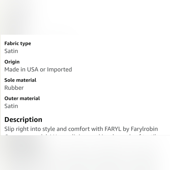 FARYL by Farylrobin Cameron Pink Satin 11 M - Picture 4 of 4